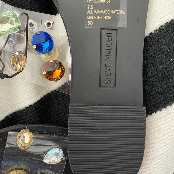 Steve Madden Shani rhinestone clear sandals - Picture 6 of 7